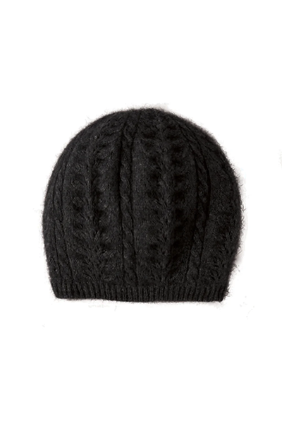 Possum Merino Wool Silk Cable Beret - Made in New Zealand