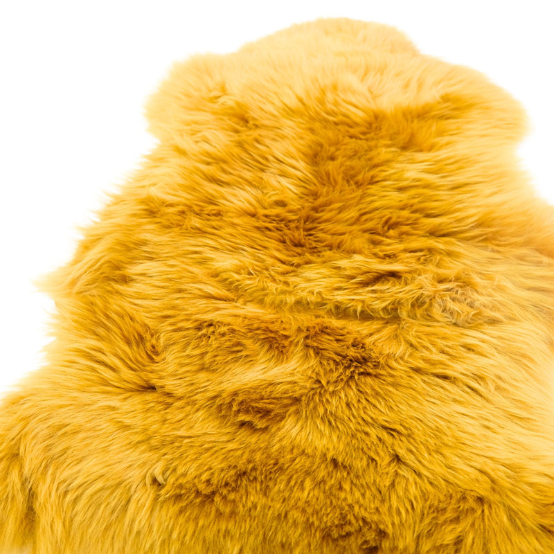 Sheepskin Rug - Mustard - Large Imperfectly Perfect - Long Wool Australian Merino