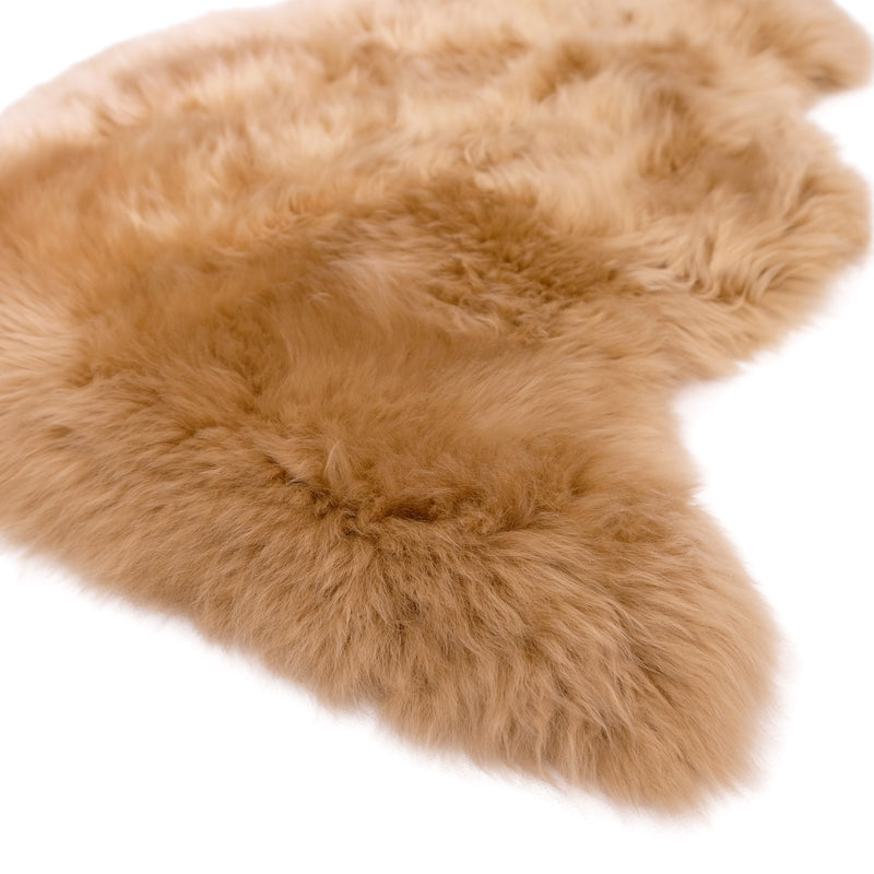 Caramel - XXL- Long Wool Sheepskin Rug - Australian Merino Sheepskin