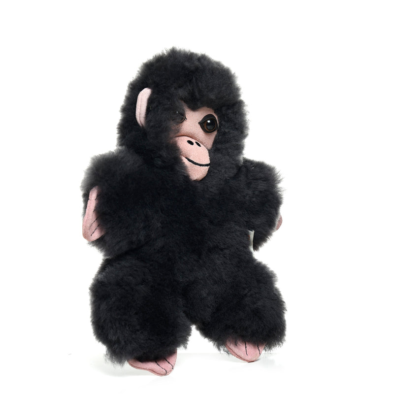 Mia the Chimpanzee - Sheepskin Toy for Babies - 100% Premium Soft Australian Lambskin