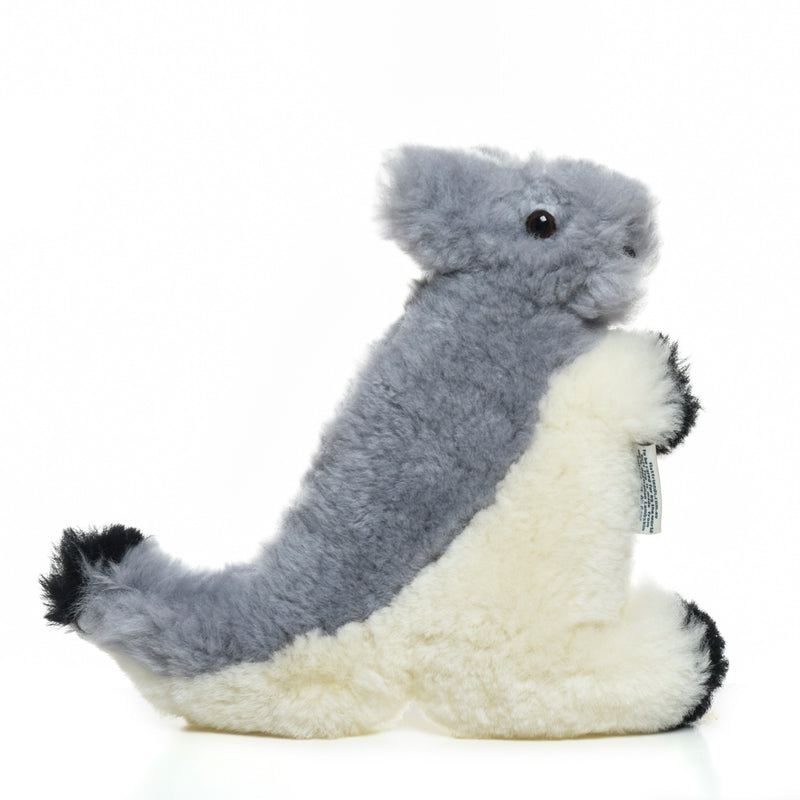 Jira the Grey Kangaroo - Sheepskin Toy for Babies - 100% Premium Soft Australian Lambskin