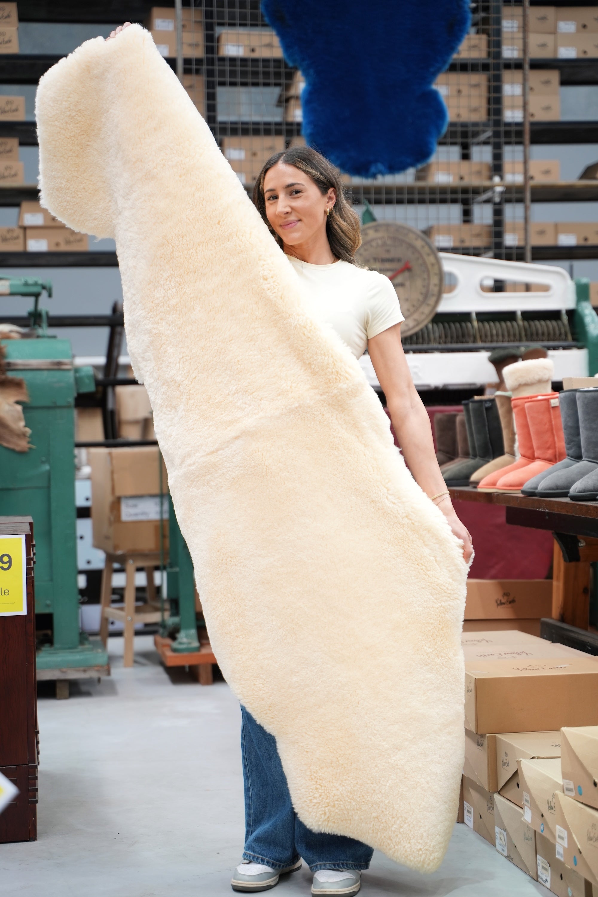 Premium Australian Medical Home Health Double Sized 210cm Sheepskin Rug