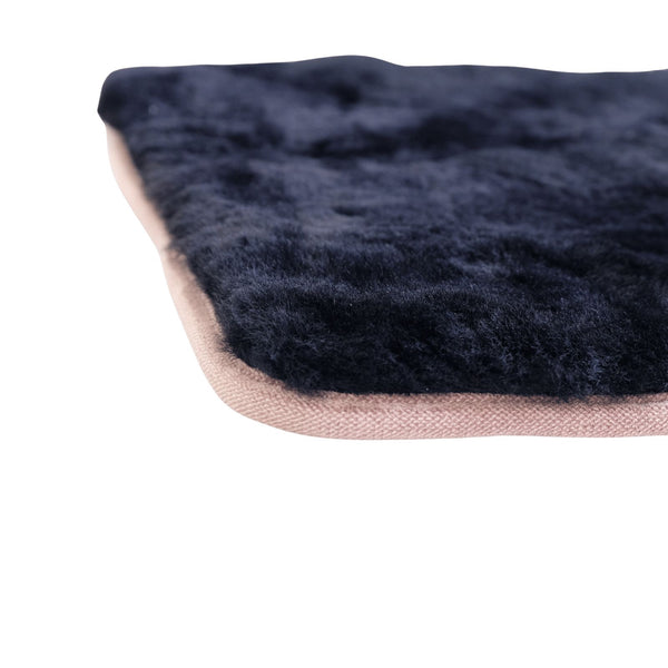 Square Sheepskin Mats - Black - Australian Merino Sheepskin Seat Mats (43 x 43cm)