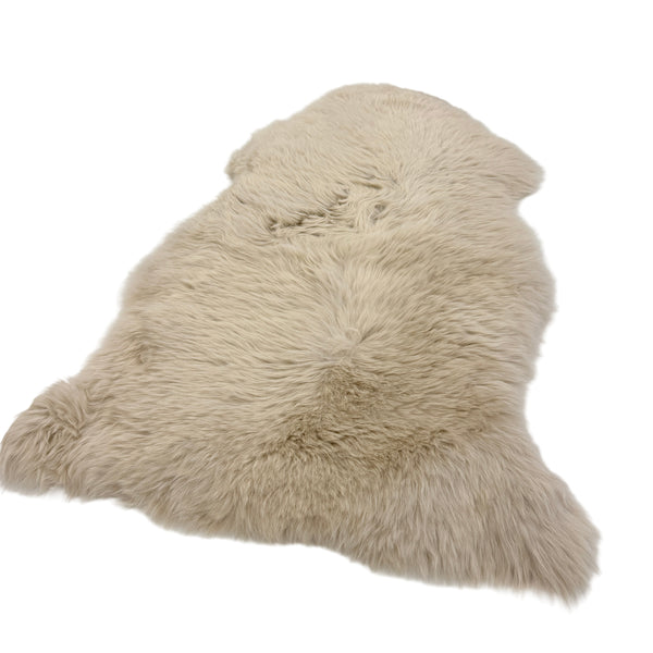 Sheepskin Rug - Linen - XXL Long Wool Australian Merino Sheepskin
