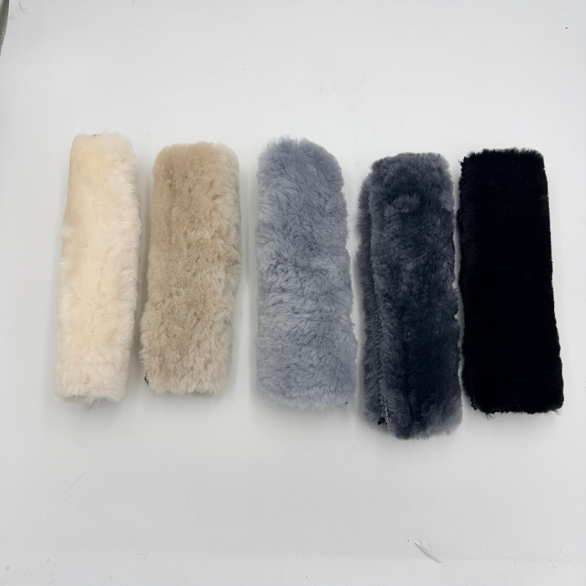 Sheepskin Seat Belt Cover (Single) — Premium Australian Sheepskin, Velcro Fit