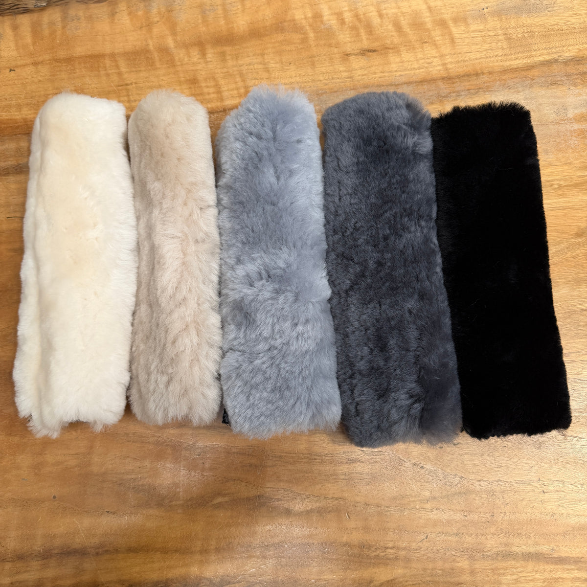 Sheepskin Seat Belt Cover (Single) — Premium Australian Sheepskin, Velcro Fit