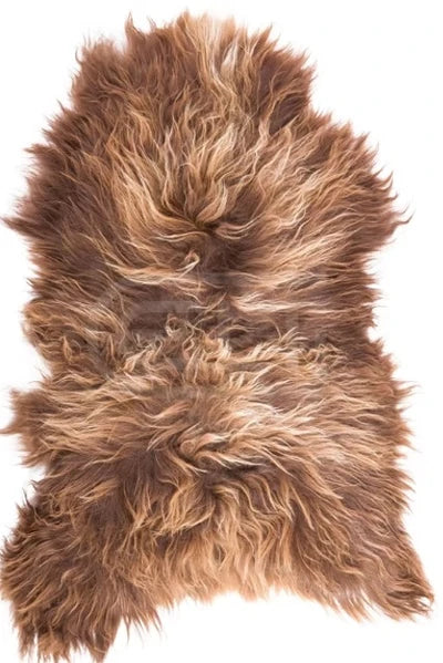 Icelandic Sheepskin Rug — XXL, 100% Genuine Long Wool - Affogato