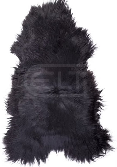 Icelandic Sheepskin Rug — XXL, 100% Genuine Long Wool - Black