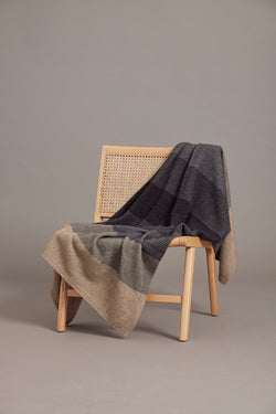 Possum Merino Wool Silk Throw - Ombre Throw - Made in New Zealand - Dapple - Yellow Earth Australia