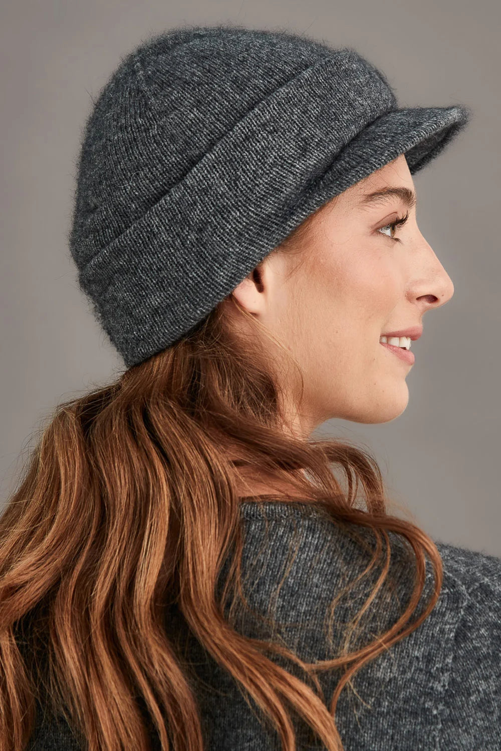 Possum Merino Cap with Peak — Made in New Zealand