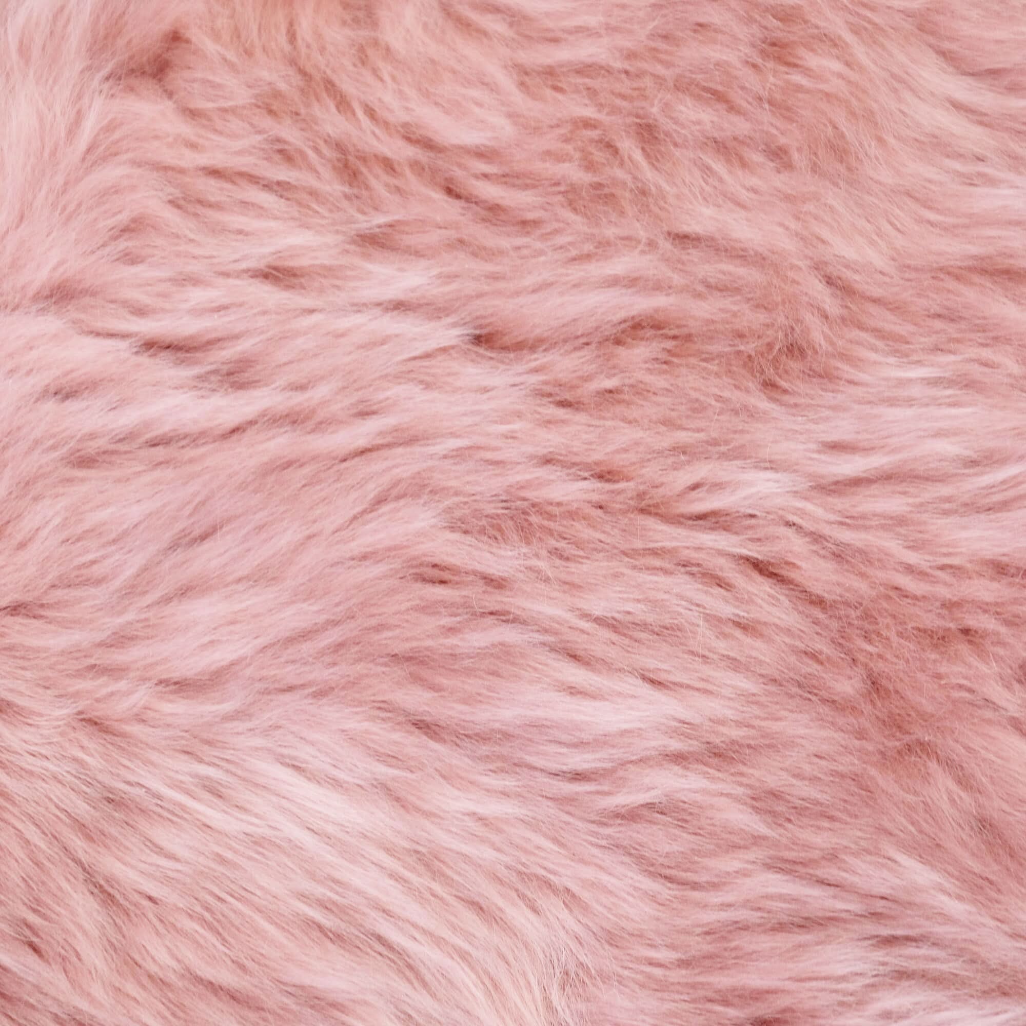 Sheepskin Rug - Dust Pink - Double - Long Wool Australian Merino Sheepskin