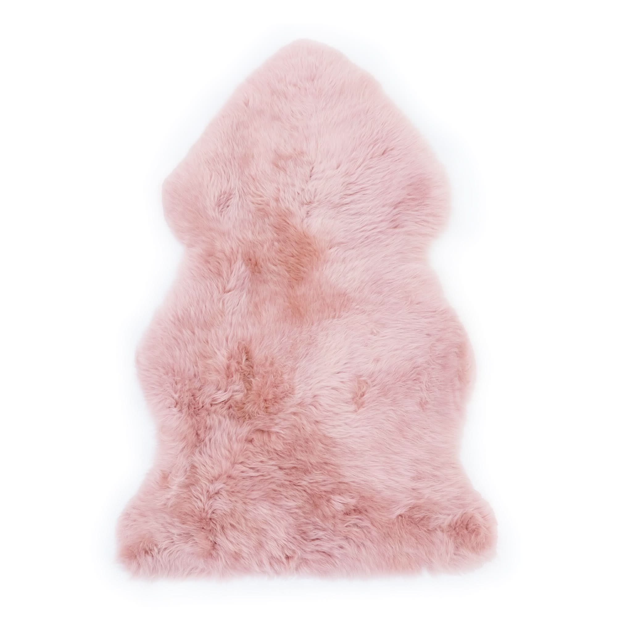 Sheepskin Rug - Dust Pink - Large Size - Long Wool Australian Merino Sheepskin