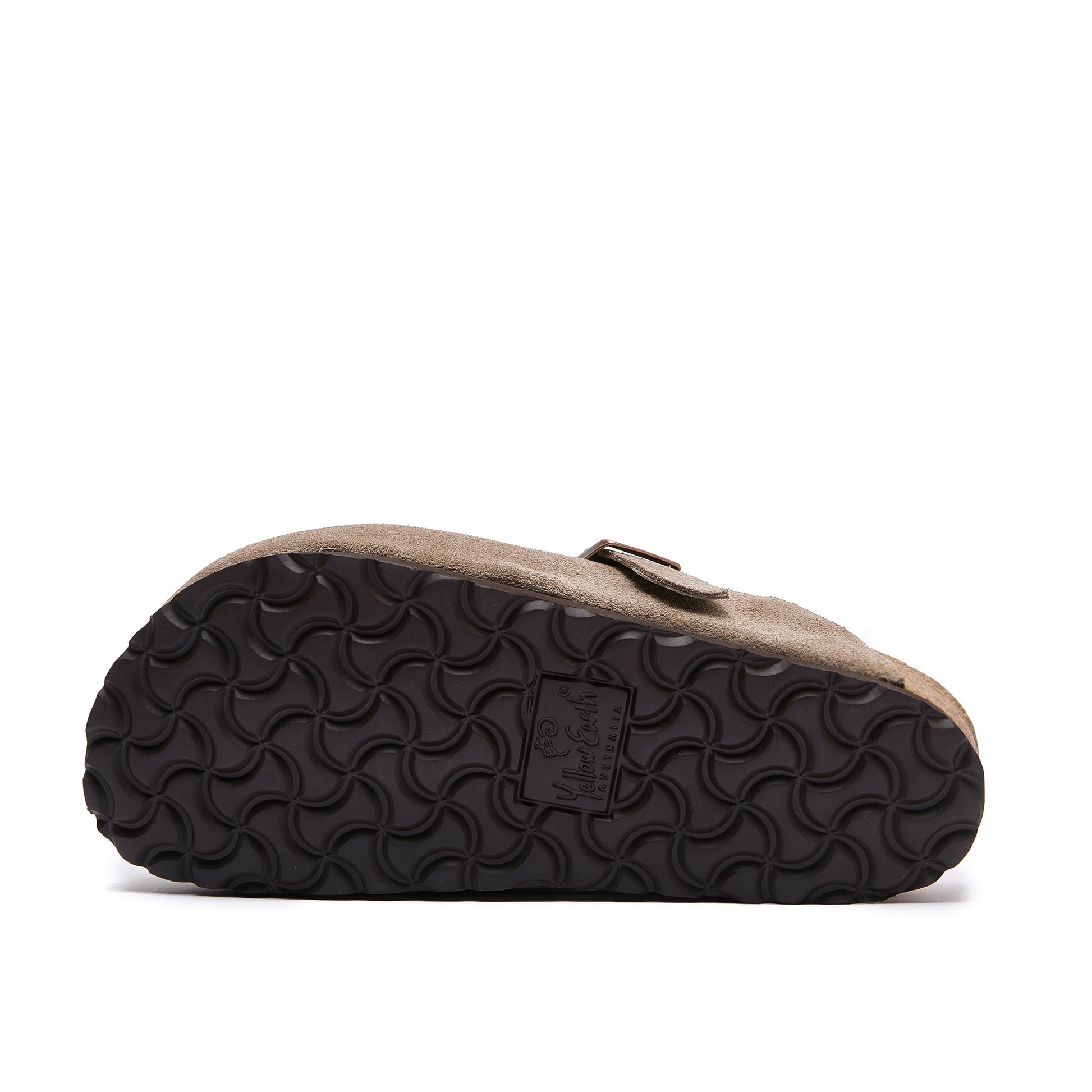 Robin Wool-Lined - Taupe - Premium Suede Clogs with Sheepskin Lining - Bottom