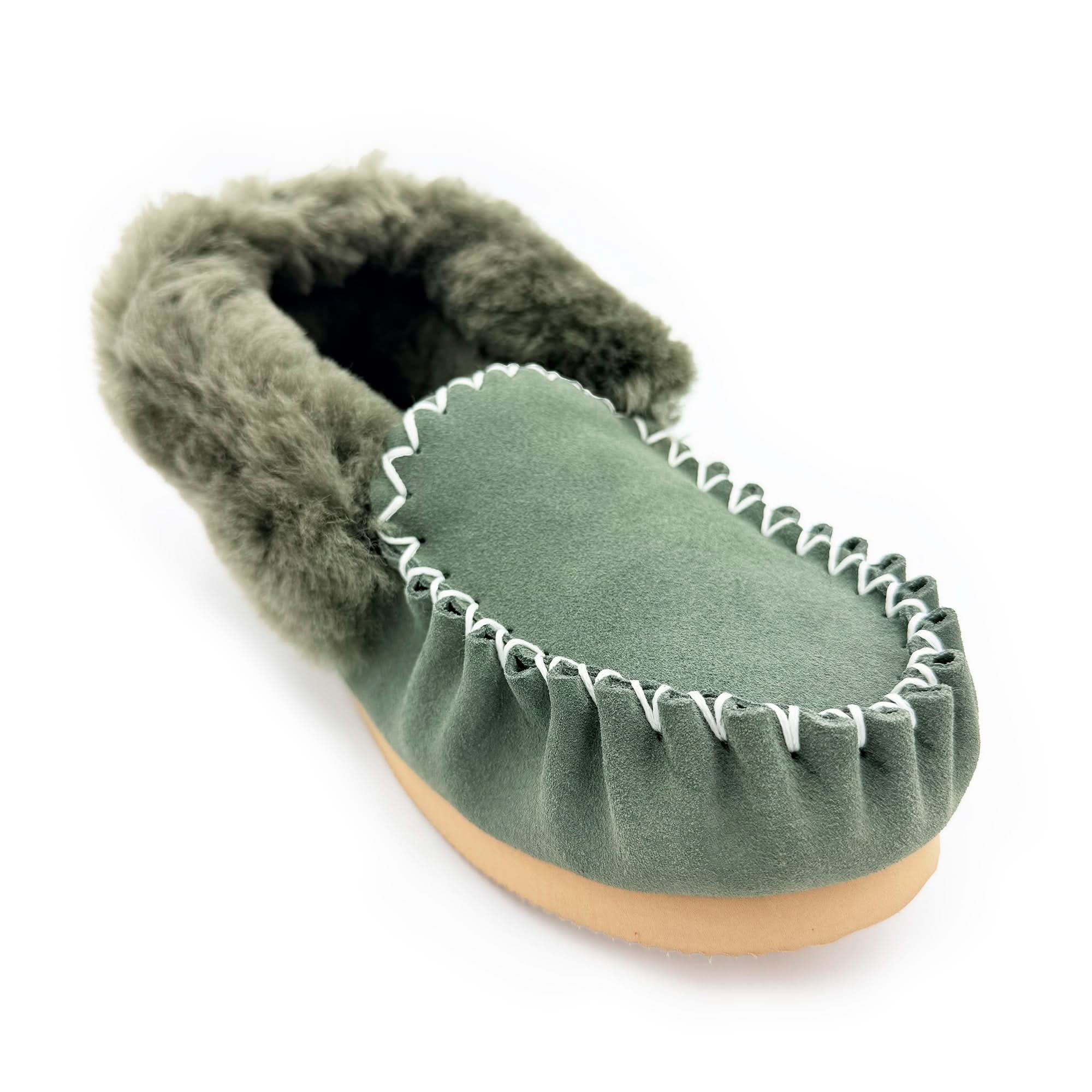 Traditional Sheepskin Moccasins - Men’s, Women’s, 100% Australian Sheepskin UGG Slippers