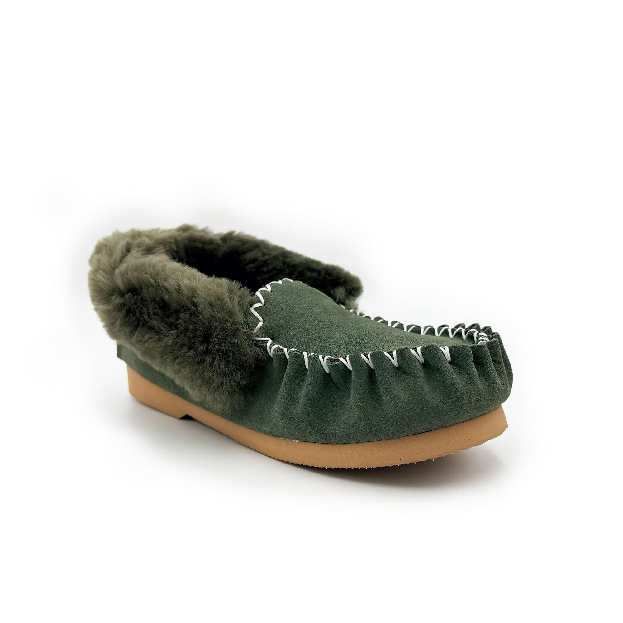 Traditional Sheepskin Moccasins - Men’s, Women’s, 100% Australian Sheepskin UGG Slippers