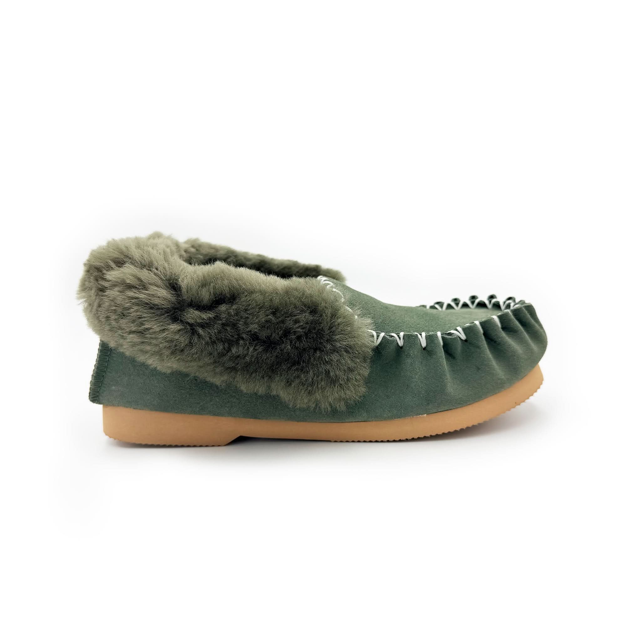 Traditional Sheepskin Moccasins - Men’s, Women’s, 100% Australian Sheepskin UGG Slippers