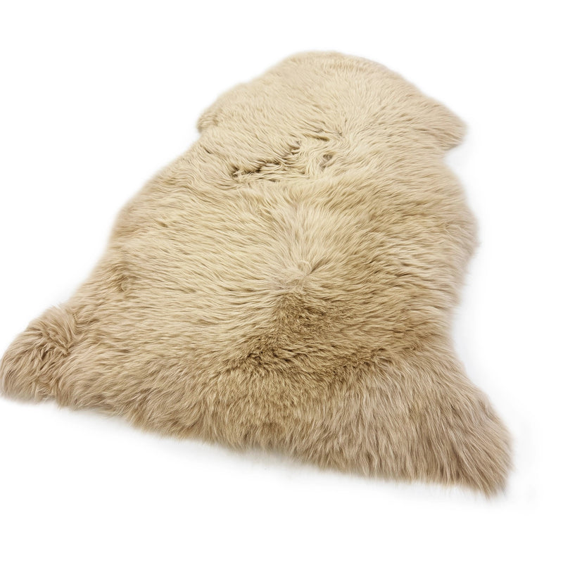 Sheepskin Rug - Linen - XXL Long Wool Australian Merino Sheepskin