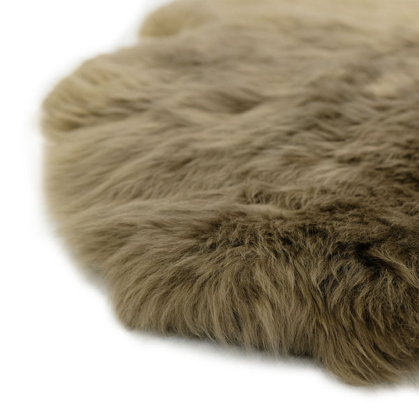 Sheepskin Rug - Taupe - Super Sexto (200 x 165cm) - Long Wool Australian Merino Sheepskin