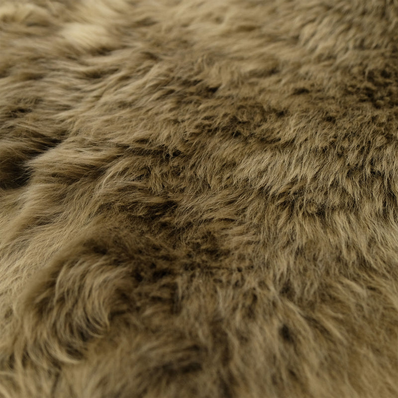 Sheepskin Rug - Taupe - Super Sexto (200 x 165cm) - Long Wool Australian Merino Sheepskin