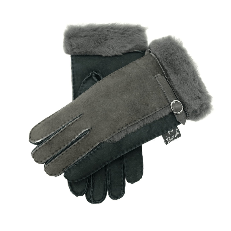 Women's Two Tone Glove - Premium Genuine Sheepskin Glove