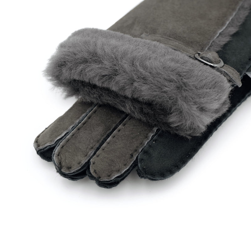 Women's Two Tone Glove - Premium Genuine Sheepskin Glove