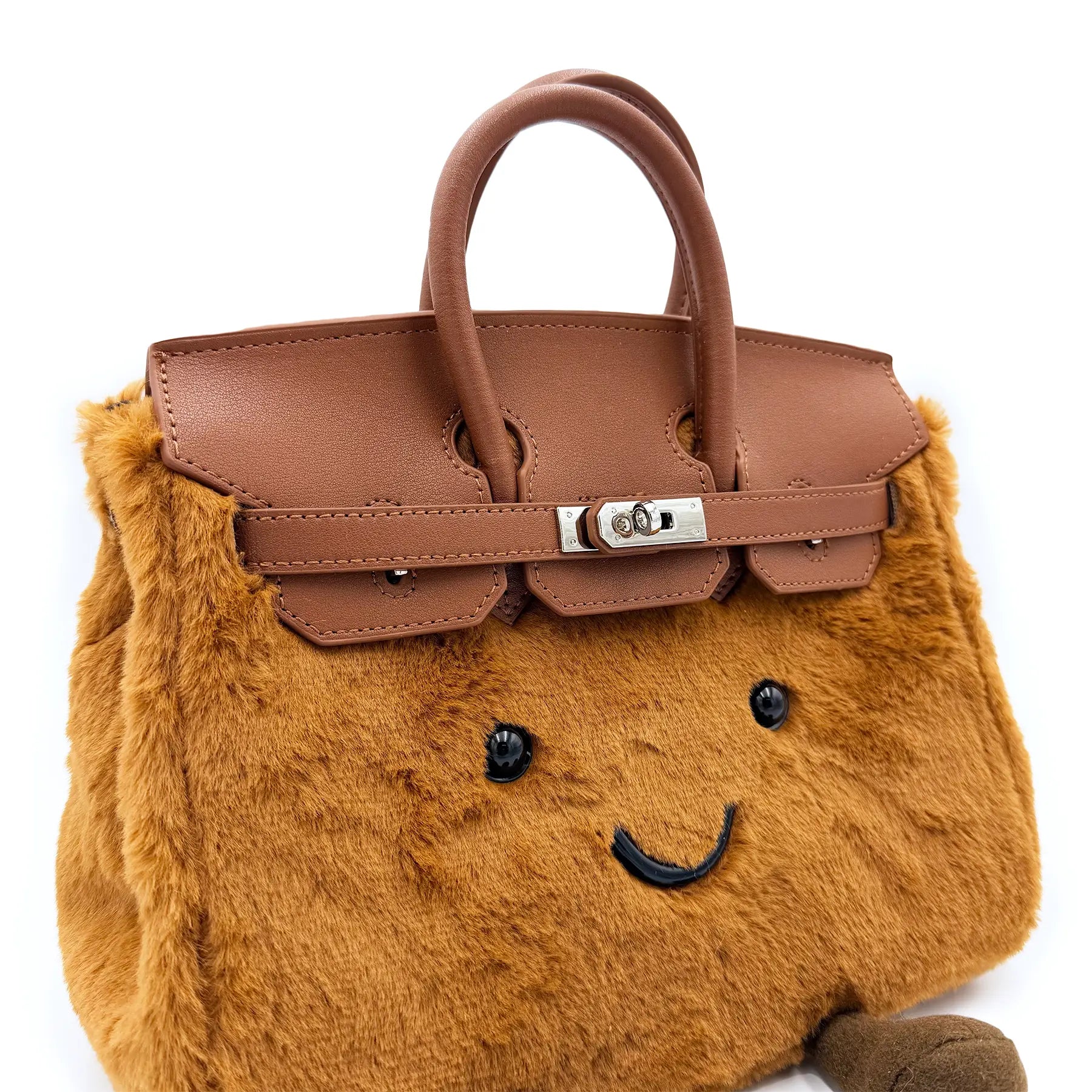 The Jolly Bag - Toffee - Lightweight Plush Handbag - Viral Sensation