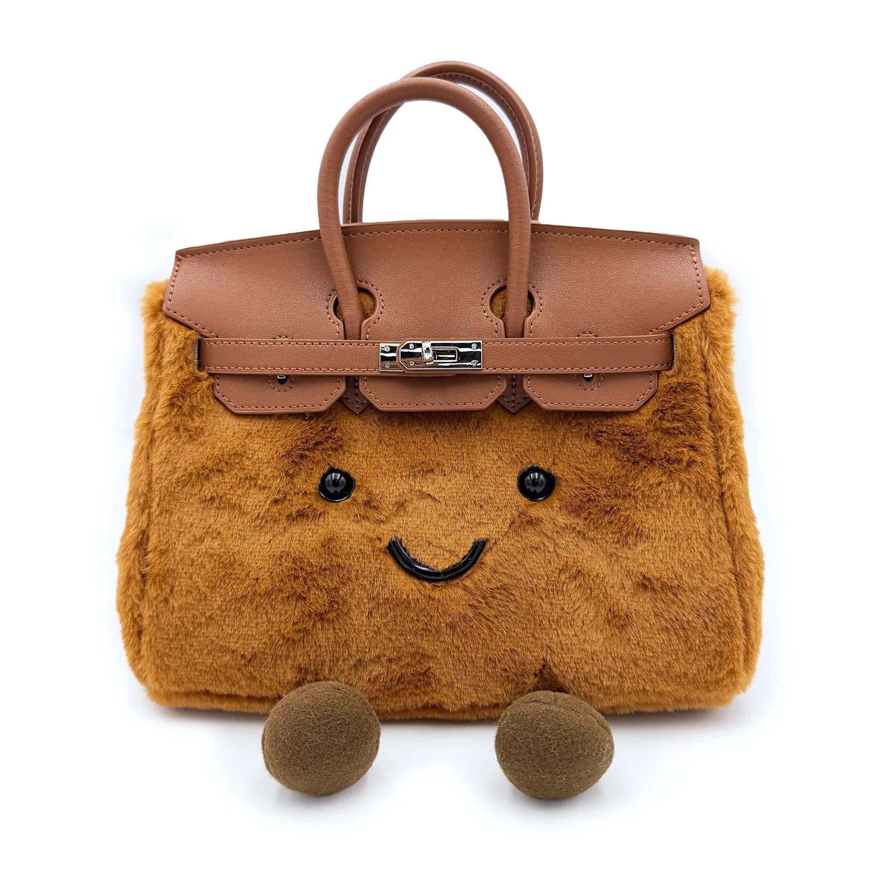 The Jolly Bag - Toffee - Lightweight Plush Handbag - Viral Sensation