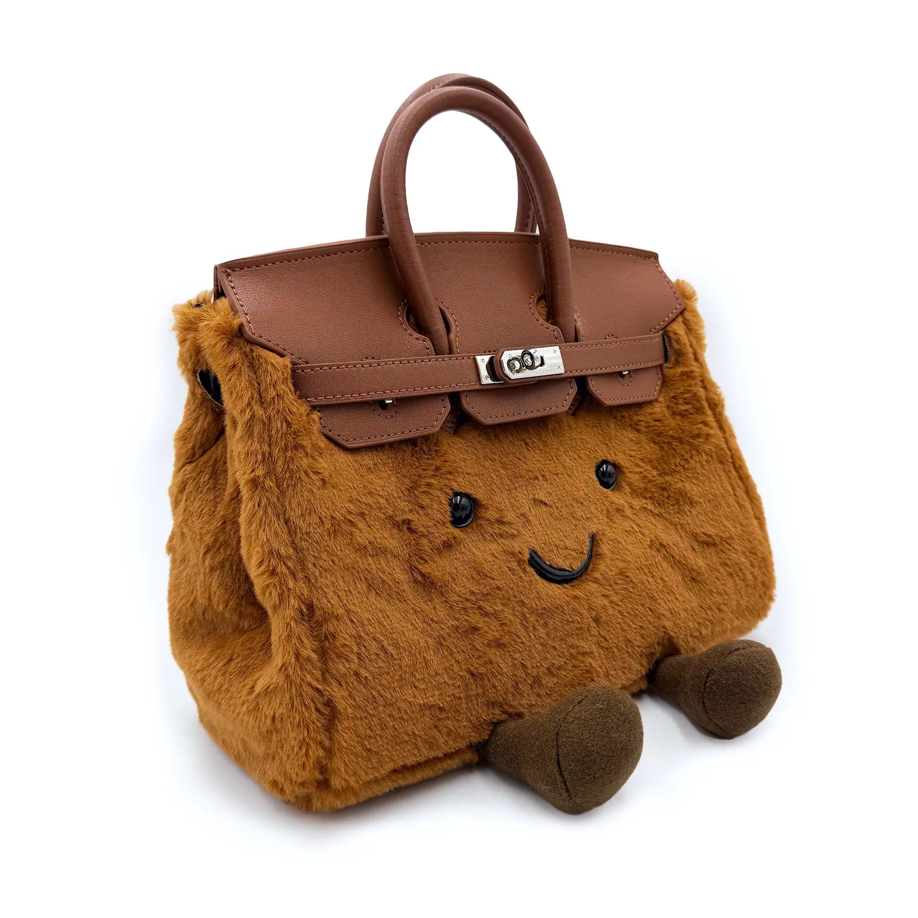 The Jolly Bag - Toffee - Lightweight Plush Handbag - Viral Sensation