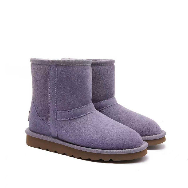 Byron Toddler UGG Boots - 100% Genuine A-Grade Australian Sheepskin For Little Kids (Age 0-7) - Lavender - Yellow Earth Australia