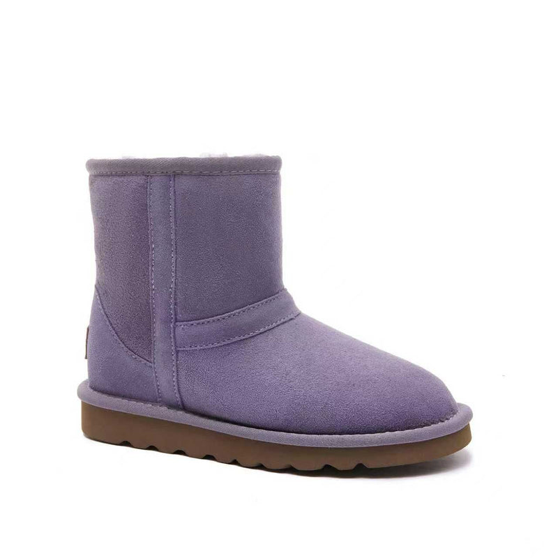 Byron Toddler UGG Boots - 100% Genuine A-Grade Australian Sheepskin For Little Kids (Age 0-7) - Lavender - Yellow Earth Australia