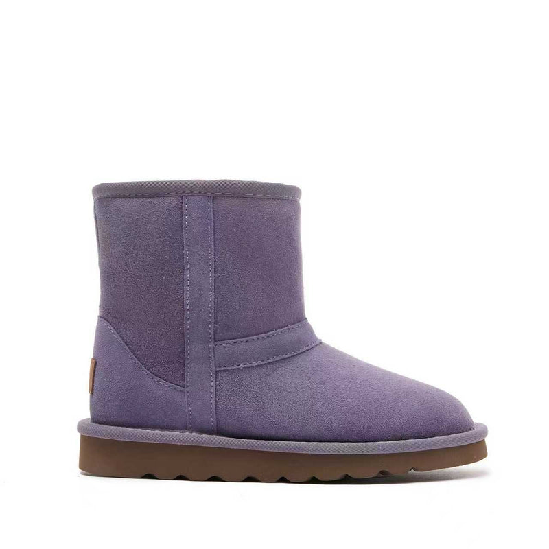 Byron Toddler UGG Boots - 100% Genuine A-Grade Australian Sheepskin For Little Kids (Age 0-7) - Lavender - Yellow Earth Australia