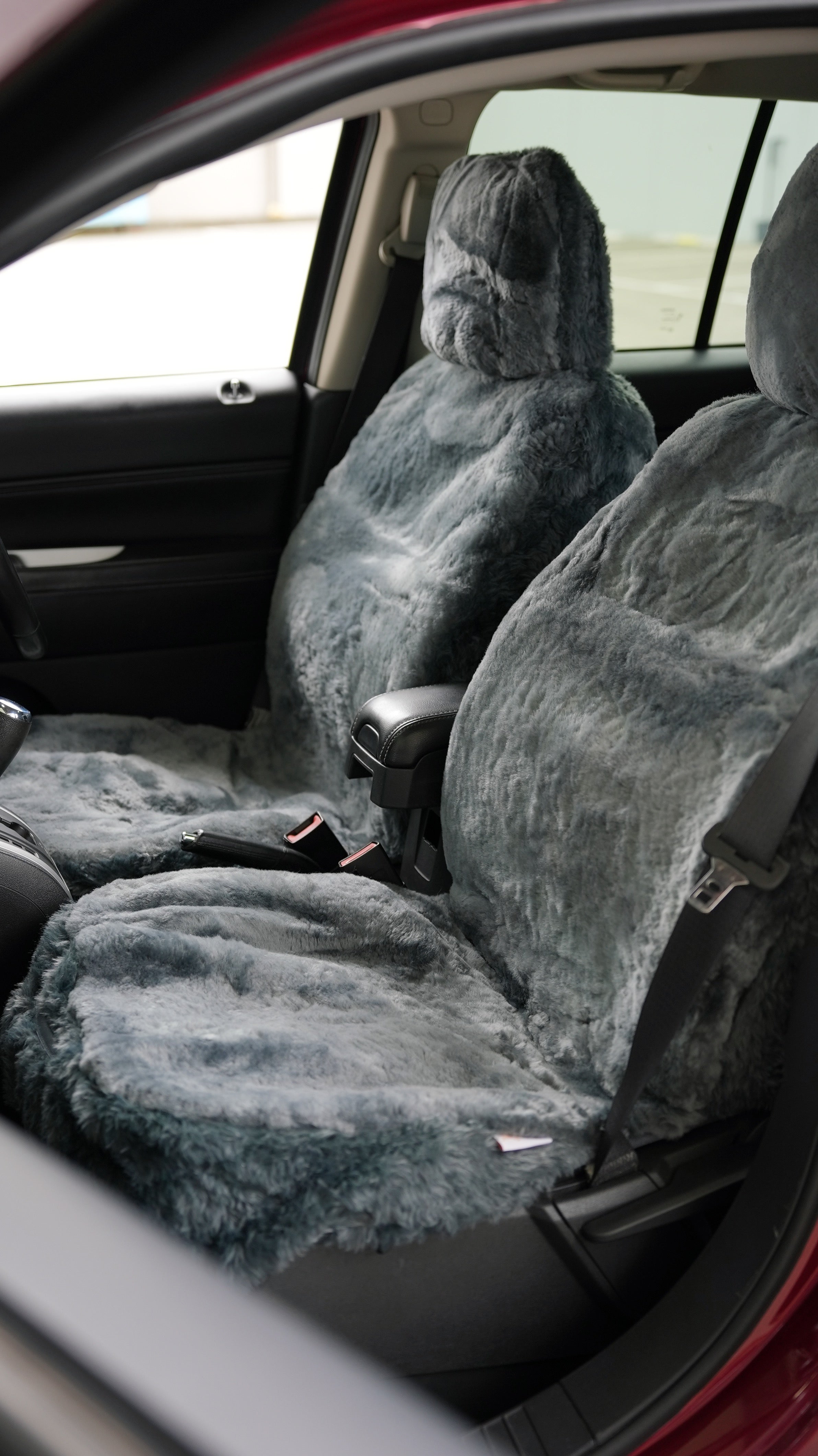 Australian Sheepskin Car Seat Covers – Airbag Safe (Pair - Driver & Passenger)