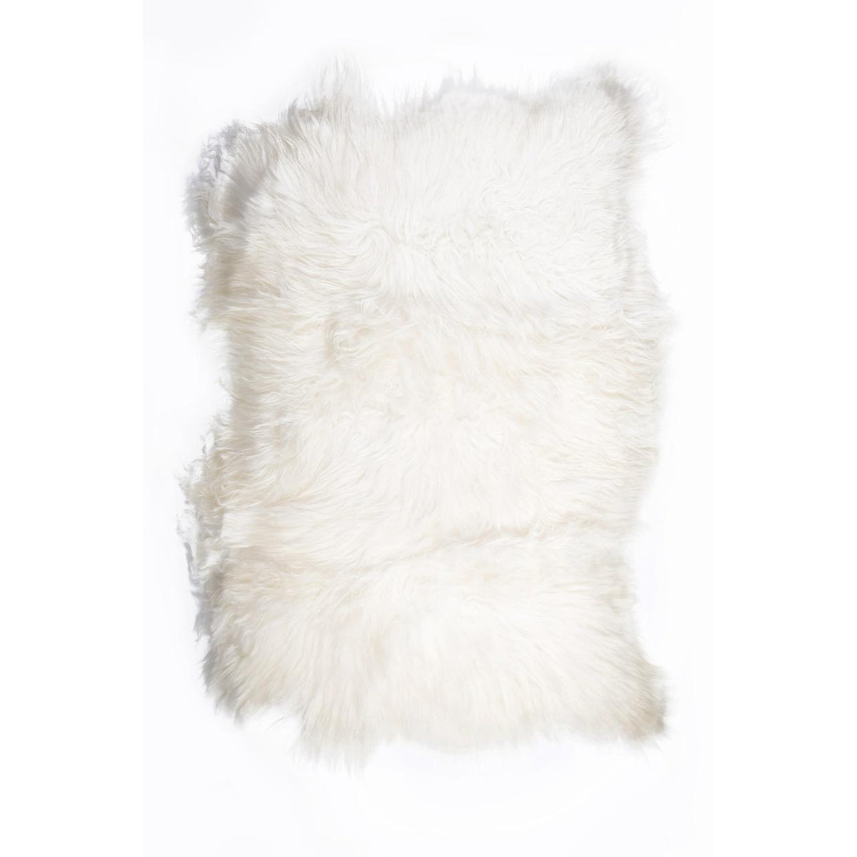 Icelandic Sheepskin Rug — Glacier, Triple Sized Hide, 100% Genuine Long Wool