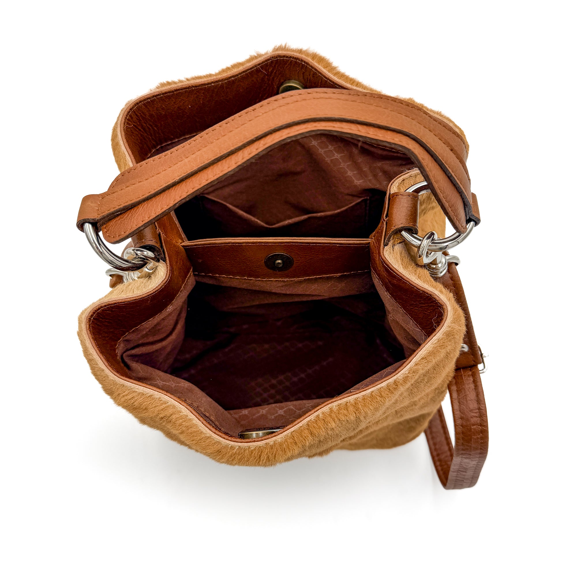 product image for Kangaroo Fur Bucket Bag — Handmade Australian Leather