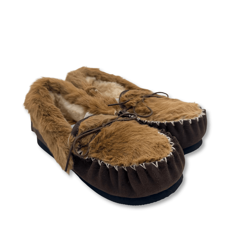 Kangaroo Fur Sheepskin Moccasin Slippers – Unisex Aussie Style Comfort