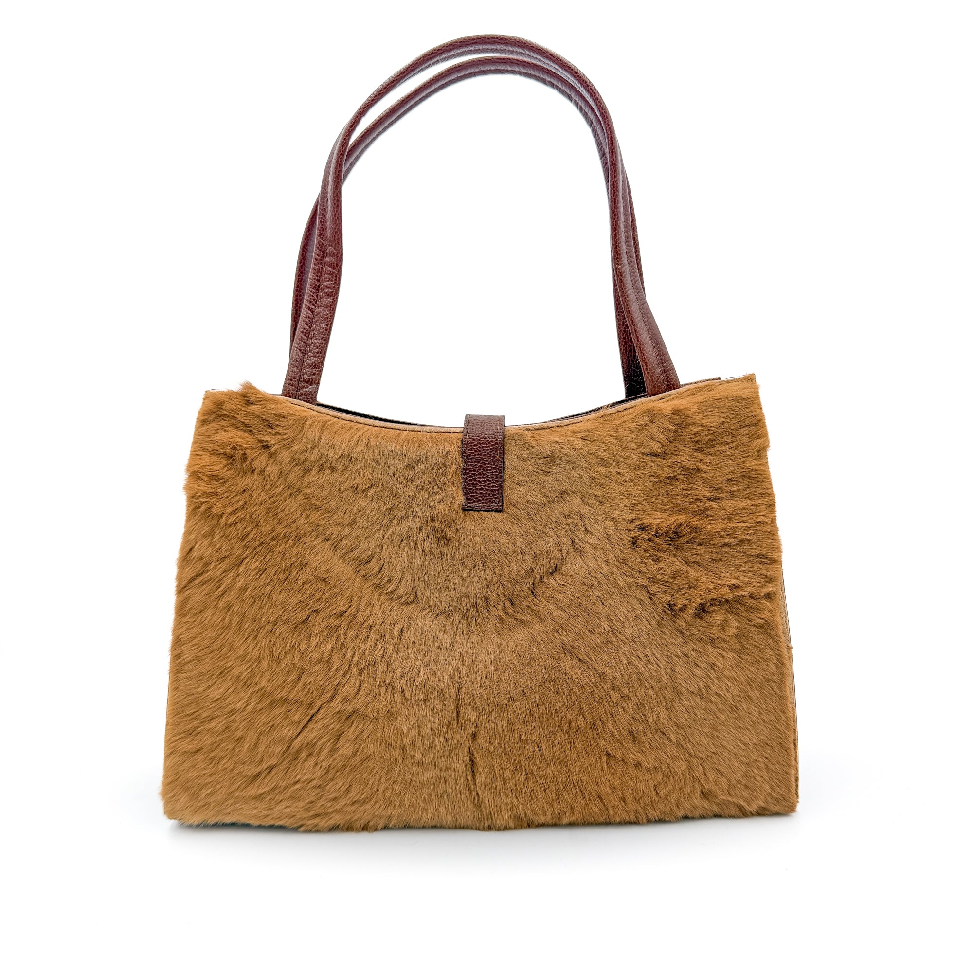 product image for Kangaroo Fur Structured Handbag — Handmade Australian Leather