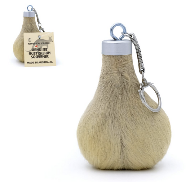 Genuine Kangaroo Scrotum Keyring