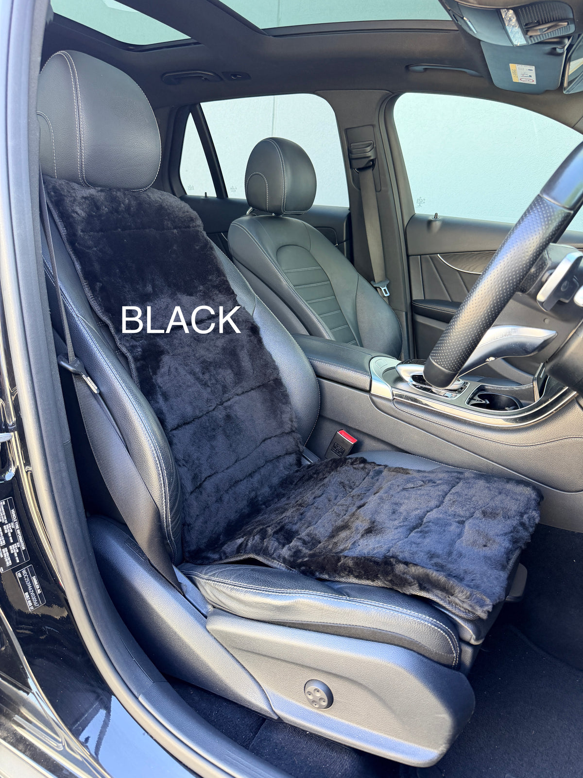 Sheepskin Car Seat Insert — Airbag Safe (Pair)