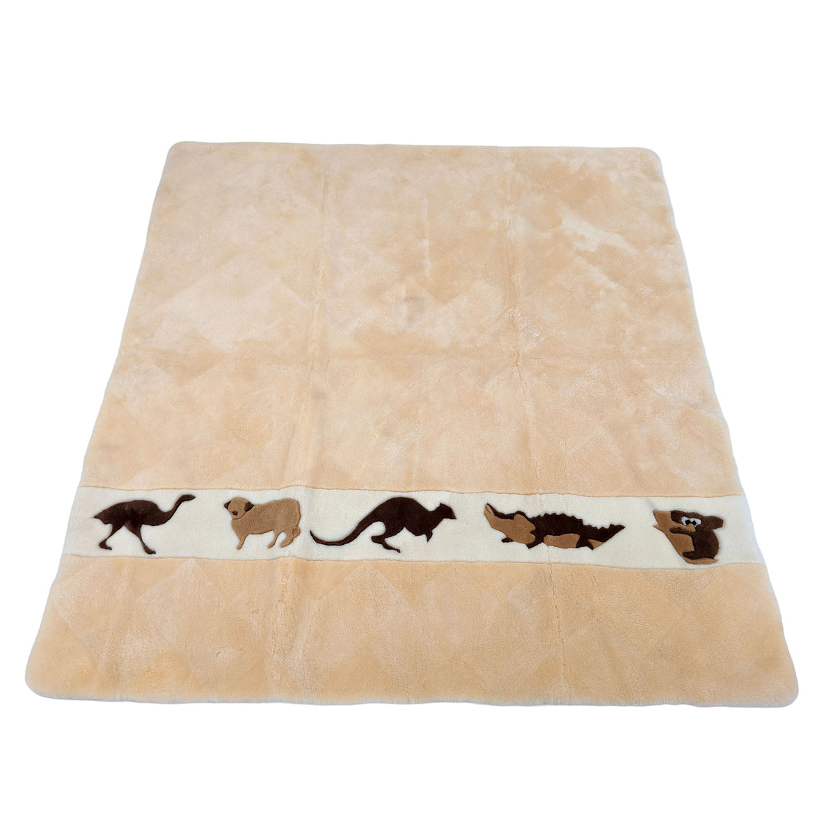 Sheepskin Bed Underlay — Animal Ivory, King, Natural Pressure Relief