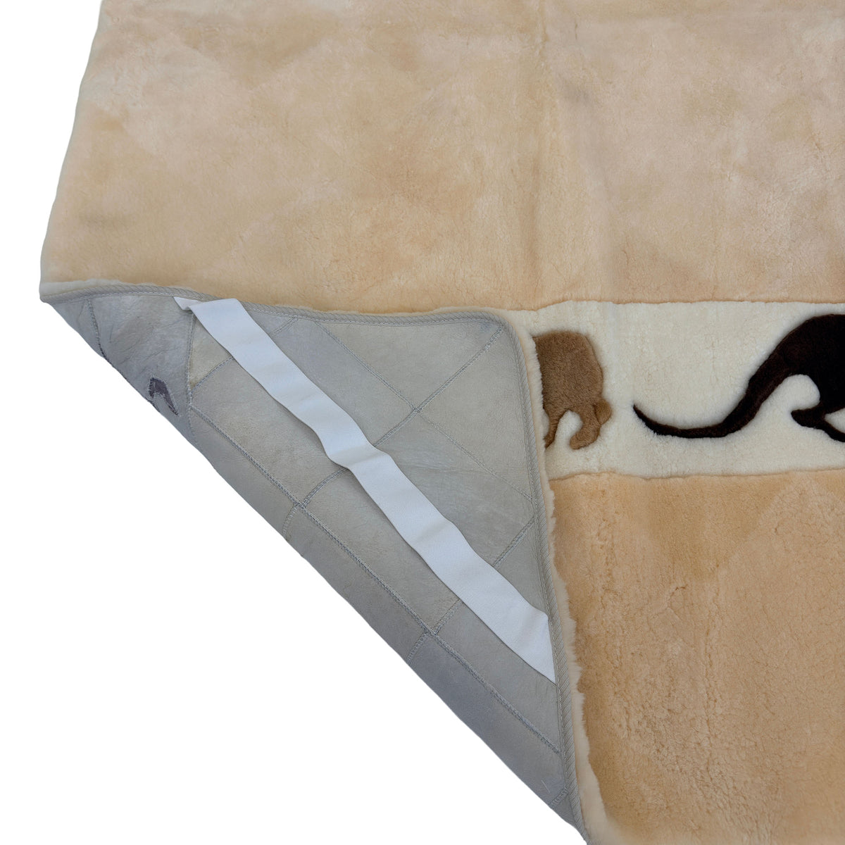 Sheepskin Bed Underlay — Animal Ivory, King, Natural Pressure Relief