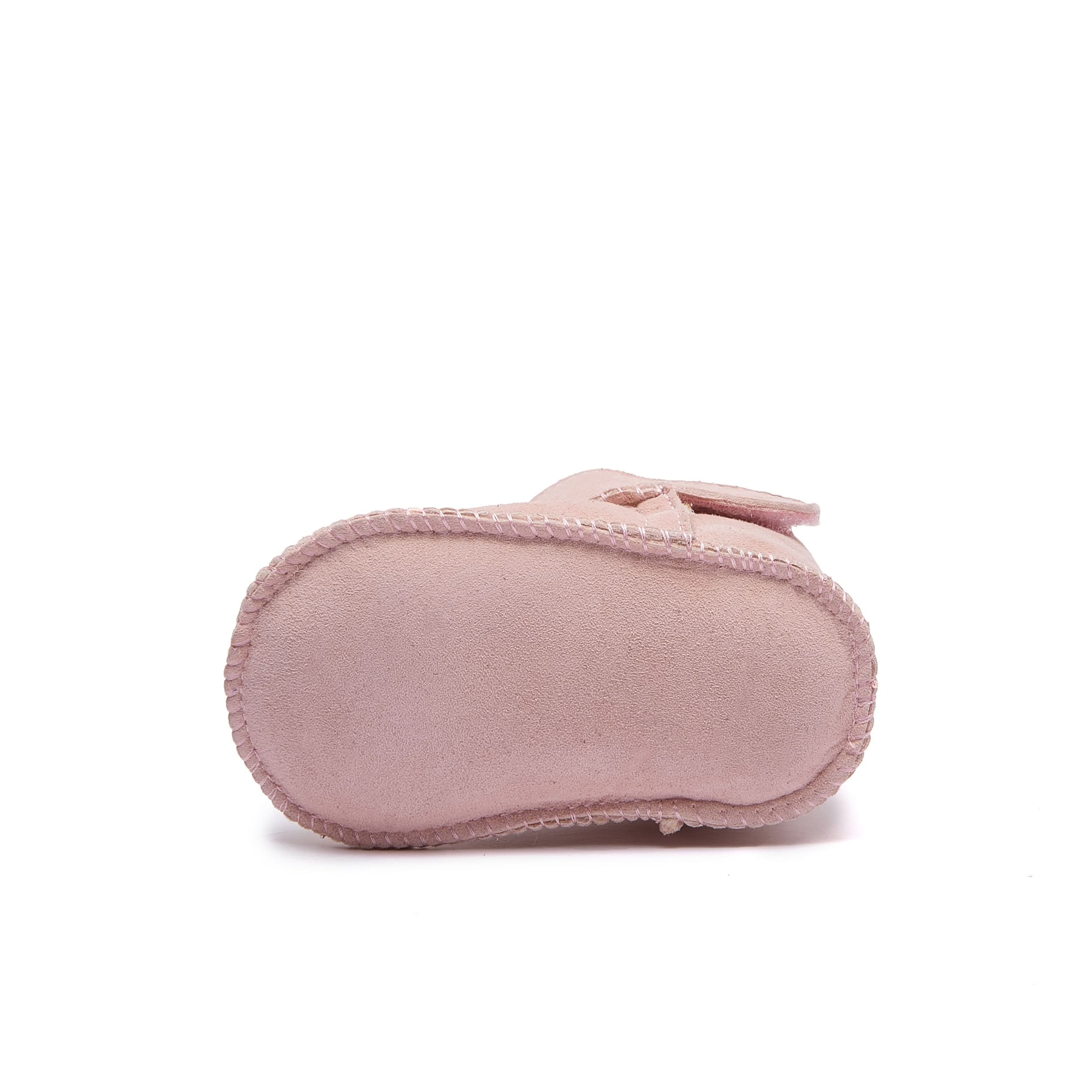 Baby Mini Ugg Booties 0-24 Months - Pink - Handmade Premium Australian Merino Wool & Sheepskin