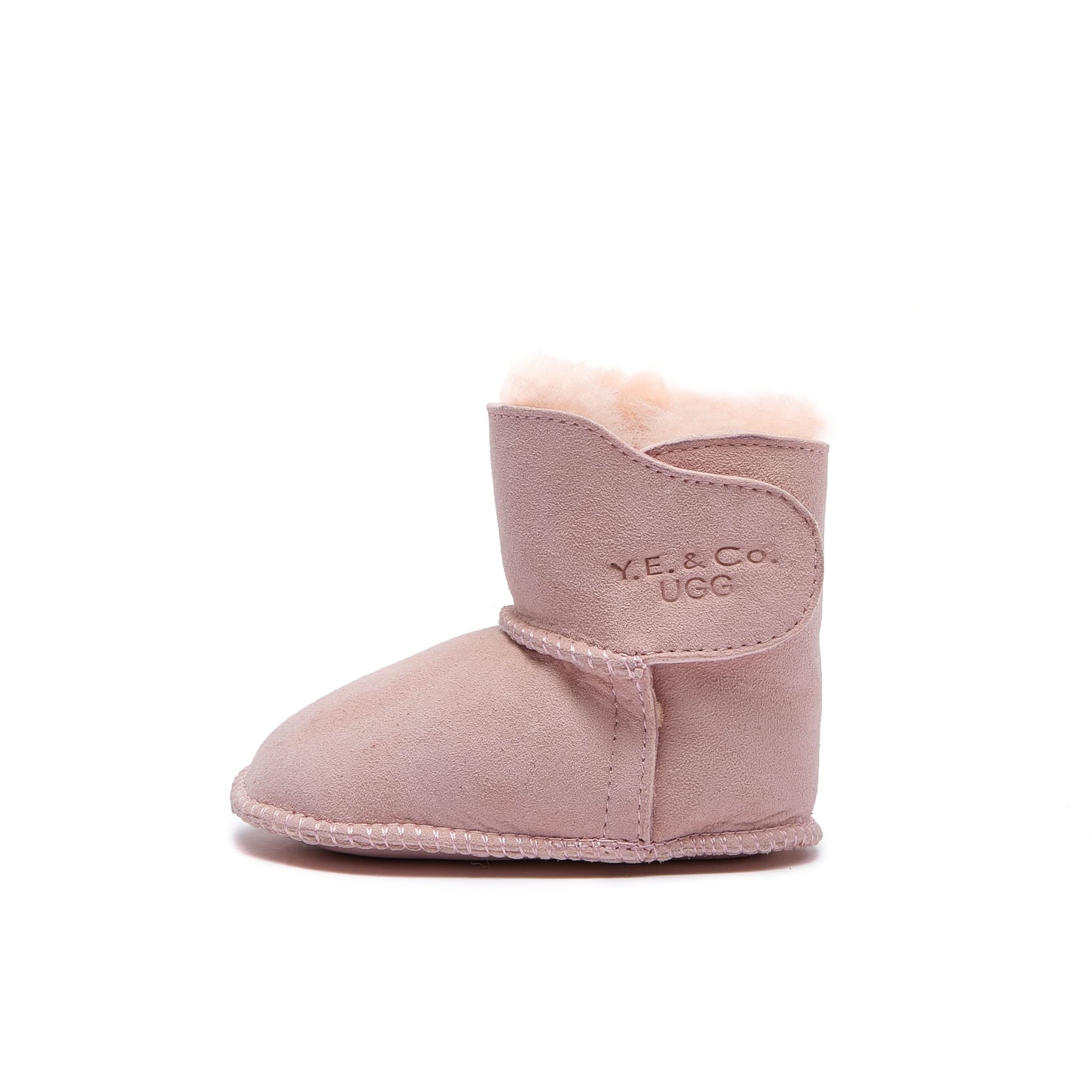 Baby Mini Ugg Booties 0-24 Months - Pink - Handmade Premium Australian Merino Wool & Sheepskin