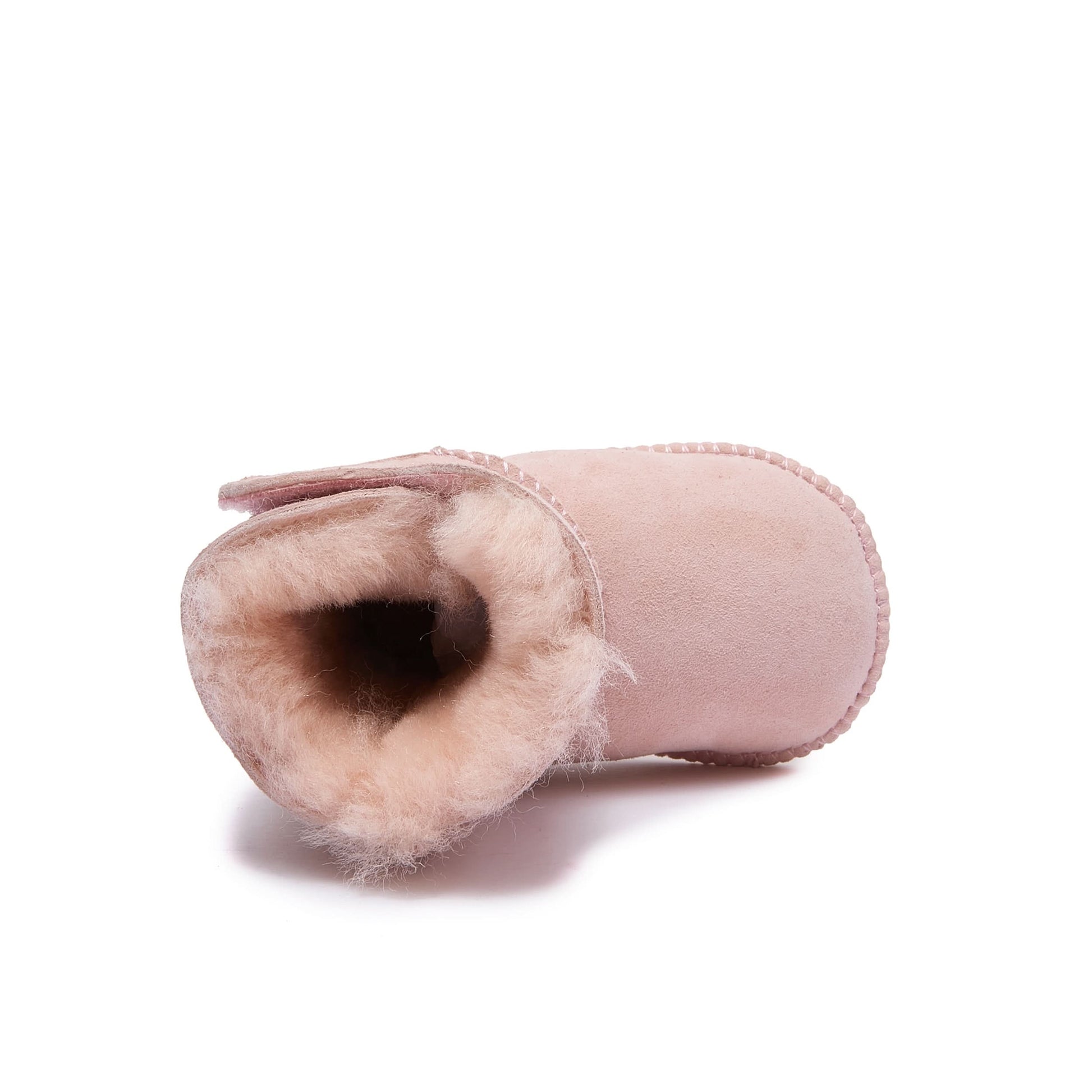 Baby Mini Ugg Booties 0-24 Months - Pink - Handmade Premium Australian Merino Wool & Sheepskin