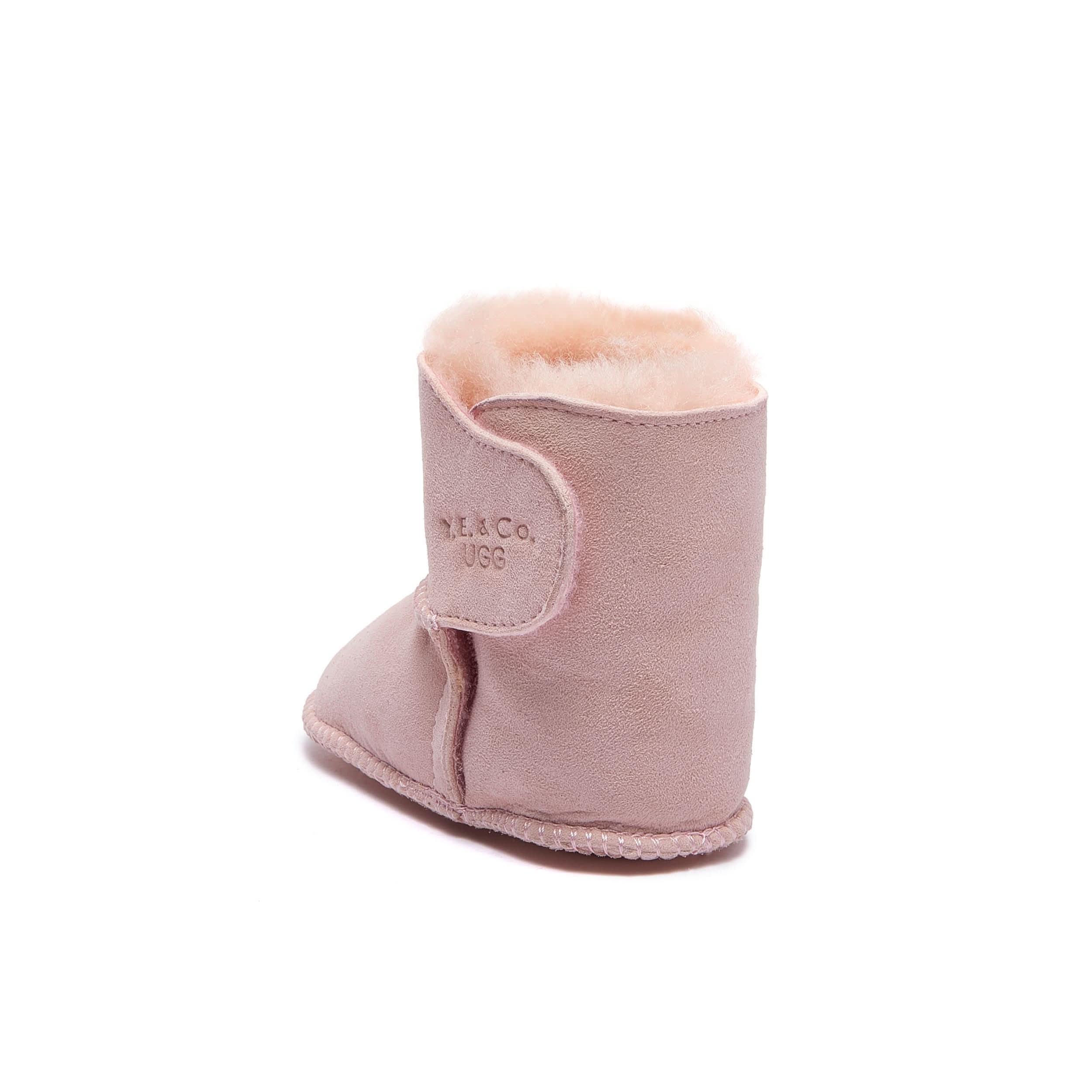Baby Mini Ugg Booties 0-24 Months - Pink - Handmade Premium Australian Merino Wool & Sheepskin