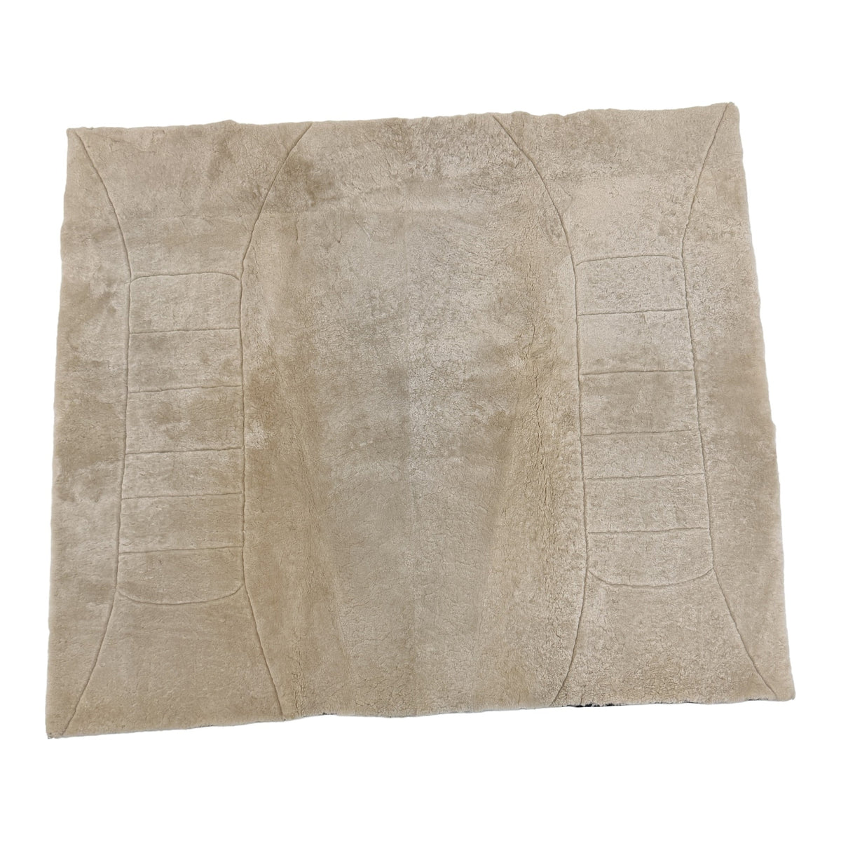 Foam-Backed Sheepskin Plate — Mocha, 16mm Patterned, Large 130 x 160cm