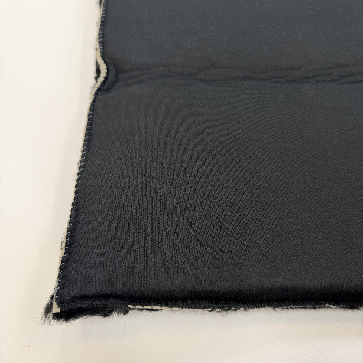 Foam-Backed Sheepskin Plate — 16mm Patterned, Black, 130 x 60cm