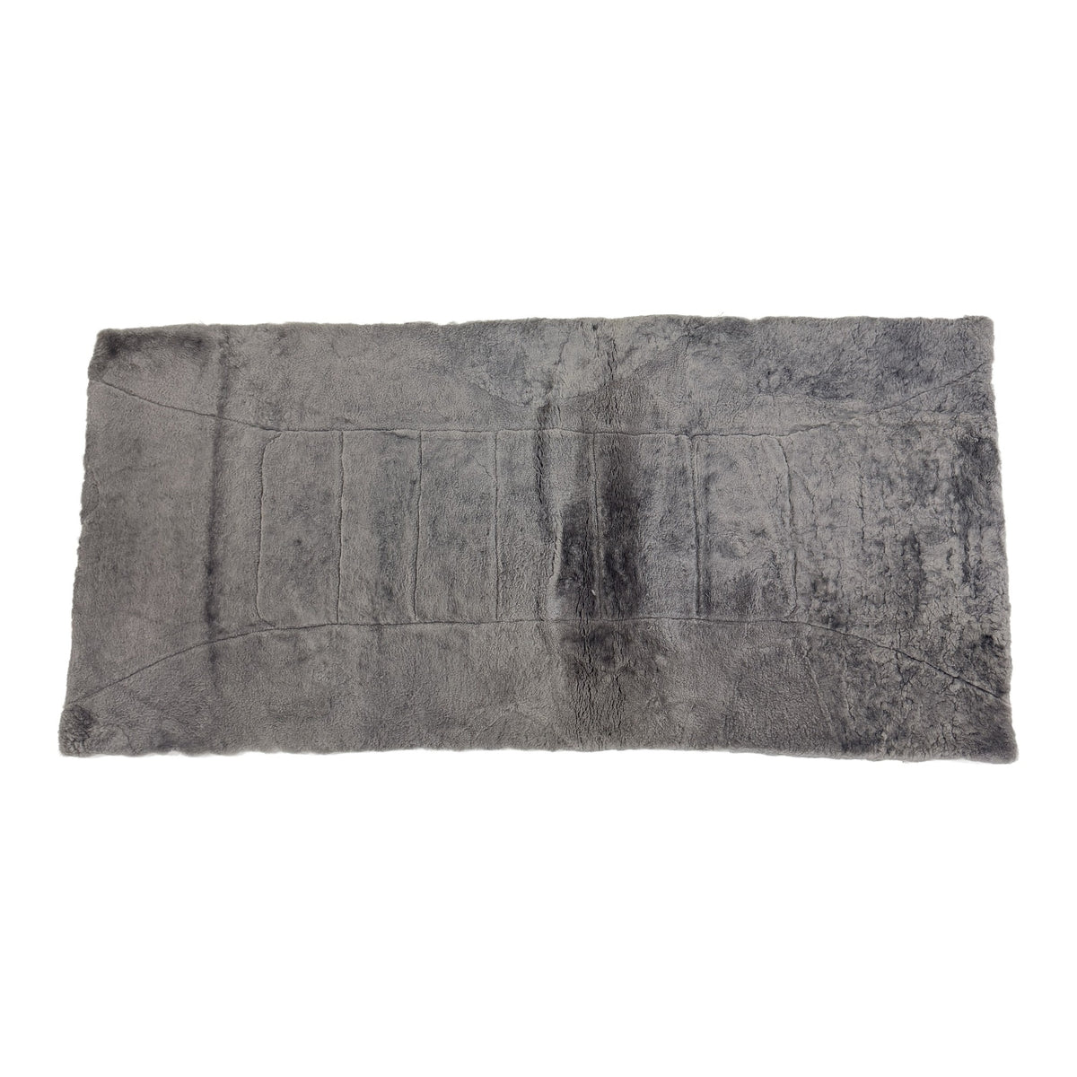 Foam-Backed Sheepskin Plate — 16mm Patterned, Charcoal, 130 x 60cm