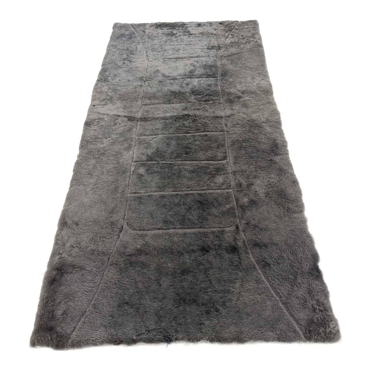 Foam-Backed Sheepskin Plate — 16mm Patterned, Charcoal, 130 x 60cm