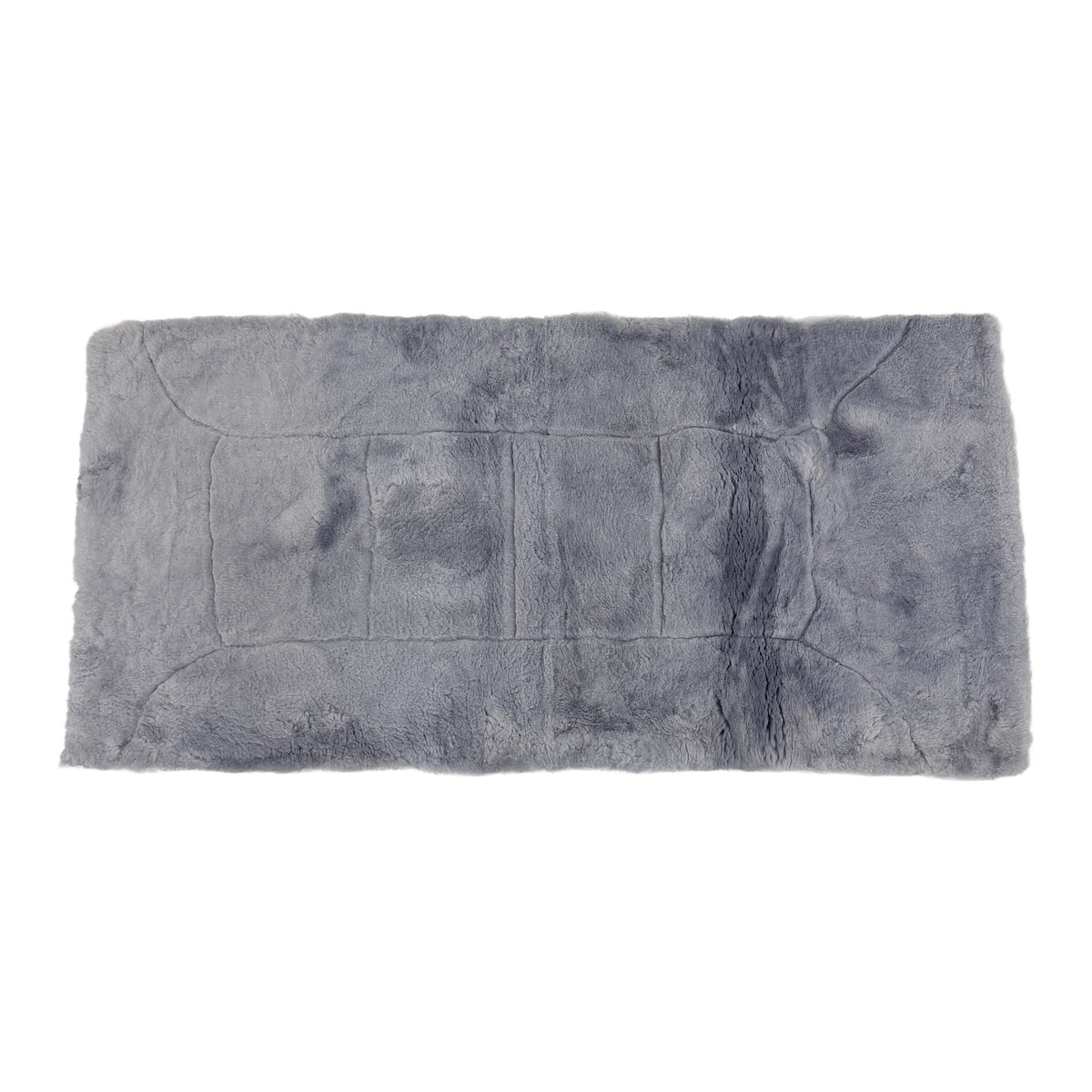 Foam-Backed Sheepskin Plate — Grey, 26mm Patterned, 130 x 60cm