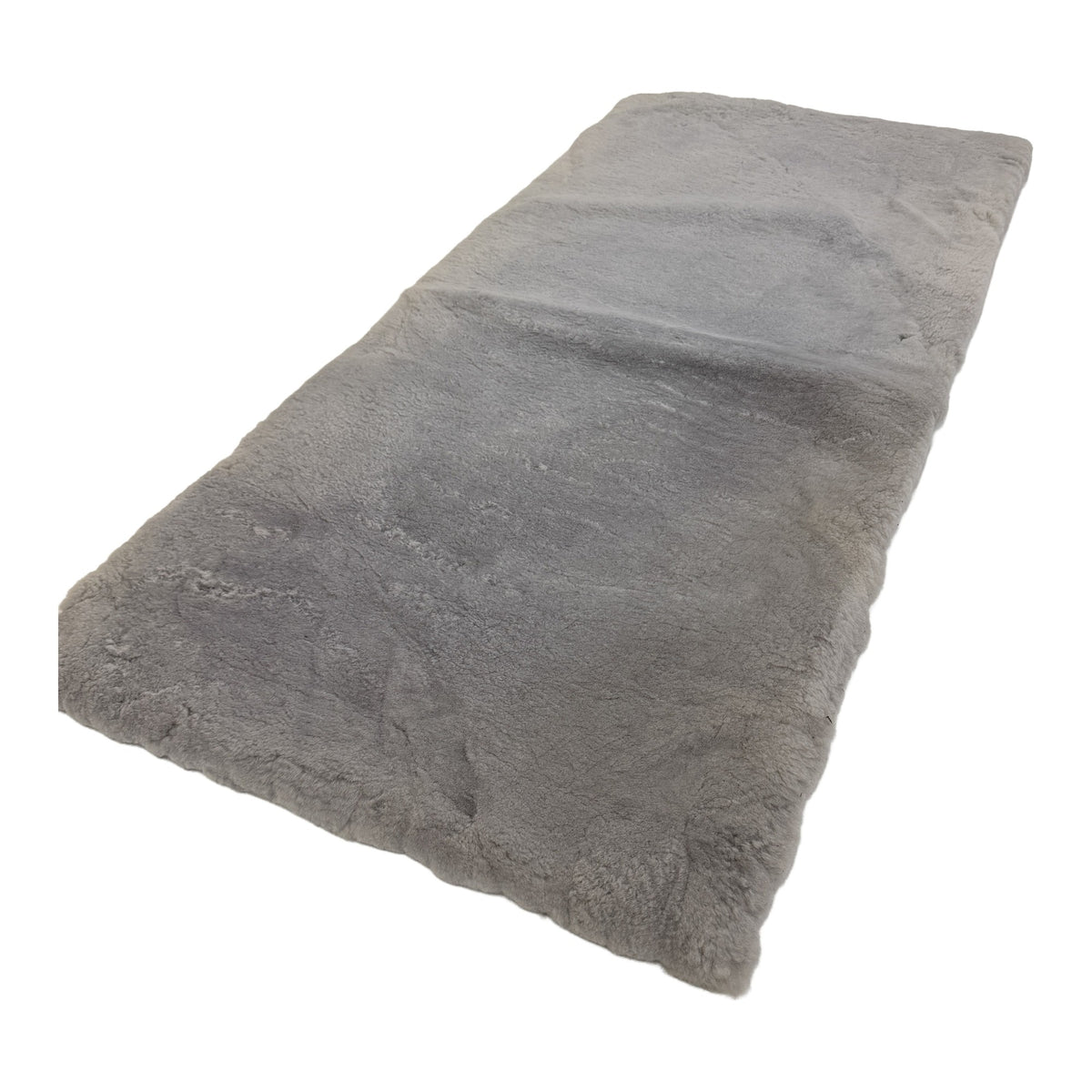 Foam-Backed Sheepskin Plate — 26mm Plain, Grey, 130 x 60cm